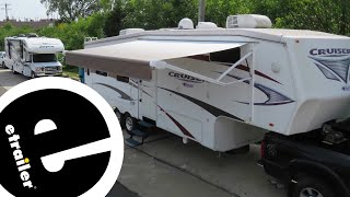 Solera Standard Awning Roller and Fabric Installation  2010 CrossRoads Cruiser Fifth Wheel [upl. by Bordie]