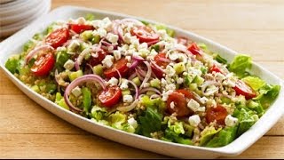 Salade de quinoa à la méditerranéenne [upl. by Gnanmas]