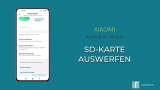 SDKarte auswerfen  Xiaomi Android 10  MIUI 12 [upl. by Wallis]