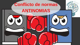 LOS CONFLICTOS NORMATIVOS O ANTINOMIAS [upl. by Elocon]