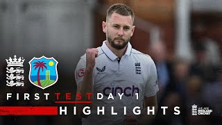 Gus Atkinson Takes 745 on Debut  Highlights  England v West Indies Day 1  Rothesay Test 2024 [upl. by Ettenyl]