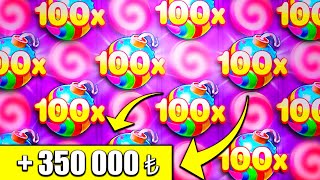 SWEET BONANZA 🍭 400 ₺ İLE  350000 TL🔱 DÜNYA REKORU 💲 BIG WIN sweetbonanza [upl. by Adnalay]