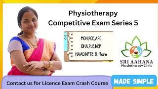 Physiotherapy Competitive Exam Series 5  With Reasoning [upl. by Abigail]