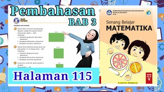 Jawaban Matematika Kelas 5 Halaman 115  Soal cerita tentang Jarak Sebenarnya kls 5 hal 115 [upl. by Ardolino51]