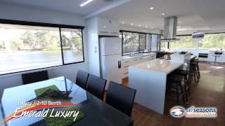 Emerald Luxury Houseboat  All Seasons Houseboats Mildura [upl. by Norabal]