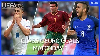 Classic EURO Goals  Matchday 1  Schick Figo Payet [upl. by Brinkema]