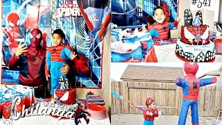 FIESTA DE CUMPLEAÑOS DE SPIDERMAN quotHOMBRE ARAÑAquot  SORPRESA VLOGS DIARIOS 541 [upl. by Osbert]