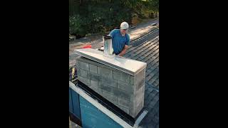 Cinderblock Chimney Repair in Dallas Oregon  Family Chimney Repair [upl. by Enyak]