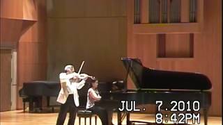 Chin Kim violin Waxman Carmen Fantasy Won Min Kim piano GMCMFmpg [upl. by Hoffer742]