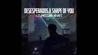 DESESPERADOS VS SHAPE OF YOU REMIX⚡️ Rauw Alejandro Emiliano Negri Reggaeton Mashup [upl. by Ahsinyt]