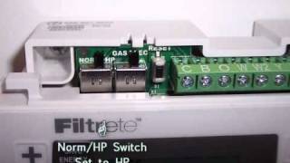 Filtrete 3M22 HVAC switch settings heat pump systems [upl. by Enomad]