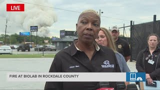 Authorities provide an update on Conyers Biolab fire  Full presser [upl. by Bancroft]