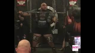 World Record Squat  Nathan Baptist  5946kg 1311lb [upl. by Narhem]