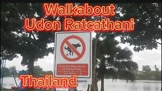 Walkabout Udon Ratcathani Station Shops amp Park Thailand [upl. by Labanna579]