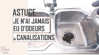 ASTUCE MINUTE NE PLUS JAMAIS AVOIR DODEURS DE CANALISATIONS ✖ MAMAN ORGANISATION ✖ [upl. by Nivk749]