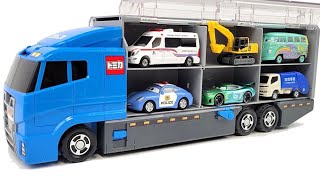 13 Types Cars Tomica ☆ Open Tomica and place it on big Okataduke convoy [upl. by Frazier420]