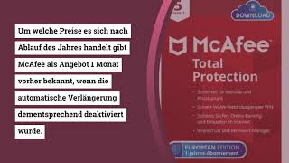 McAfee Total Protection 2022  Virenschutzprogramme Erfahrungsbericht [upl. by Anneg]