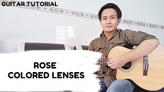 Miley Cyrus  Rose Colored Lenses  Guitar Tutorial [upl. by Arabela]