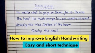 Improve Your English Handwriting FAST in 2024 handwriting english englishhandwritting [upl. by Steve342]