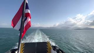 4K Seatran ferry from Koh Samui to Donsak Thailand 14012022 [upl. by Nicoline]