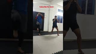 Kickboxing begginer batch  front kick kickboxing boxing trainer trainding virelshorts like [upl. by Notla]