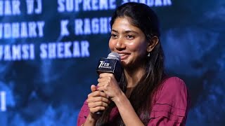 Actress Sai Pallavi Speech at Thandel Release Date Press Meet  Naga Chaitanya  Chandoo Mondeti [upl. by Airetnahs]