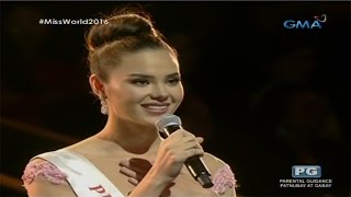 Miss World 2016 Catriona Grays QampA [upl. by Veronike]