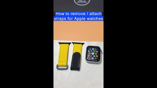 How to install  remove or swap an apple watch  Drwatchstrap [upl. by Eseer458]