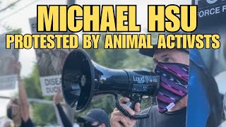 Michael Hsu Protested by Animal Rights Activists [upl. by Harli643]