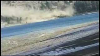 Eyewitness video shows landslides impact on river [upl. by Giles226]