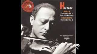 Bruch  Heifetz  SCOTTISH FANTASY 2 SATZ [upl. by Hollister]