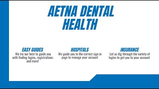 Aetna Dental Health 2023 [upl. by Coughlin]