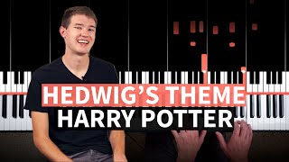 Harry Potter Main Theme Hedwigs Theme  Piano Tutorial EASYMEDIUM  Synthesia [upl. by Esaj]