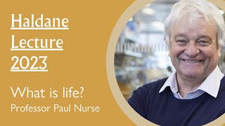 Wolfson Haldane Lecture 2023  Prof Paul Nurse [upl. by Ambur]