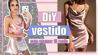 DIY VESTIDO DE CETIM SLIP DRESS [upl. by Sadira]