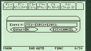 Partial Fraction Decomposition on the TI89  Every Step Calculus [upl. by Noraa]