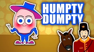 Humpty Dumpty With Lyrics  Classic English Nursery Rhymes For Kids [upl. by Fermin]