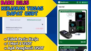 Baru Rilis 💵 Bonus 10usdt 💵 Aplikasi Penghasil USDT Terbaru 2024 Dibayar 2USDT PerHari [upl. by Ahseki]