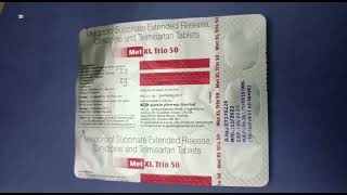 Met XL Trio 50 Tablet  Metoprolol Succinate Extended Release Cilnidipine and Telmisartan Tablets [upl. by Dylan665]