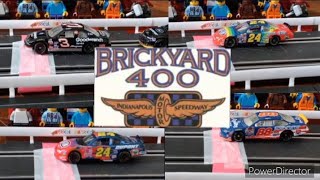 Brickyard 400 finishes 19942002  Nascar stop motion reenactment [upl. by Adnohsat778]