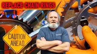 REPLACING CHAIN RINGS CAN BE DANGEROUS LEARN HOW TO EASILY DO SAFELY [upl. by Nnaes]