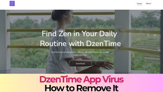 DzenTime App Virus  How to Delete It Uninstall Guide [upl. by Ynaffet638]