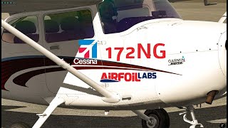 XPlane 11 Full Flight in the quotDigitalquot Cessna 172NG by AirfoilLabs KSBP to KBFL with ATC [upl. by Lleynod618]