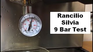 Live Demo  Rancilio Silvia Espresso Machine 9 Bar Test [upl. by Kimmie]