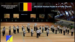 Saumur Festival de Musiques militaires 2019 LA BELGIQUE [upl. by Ramat]