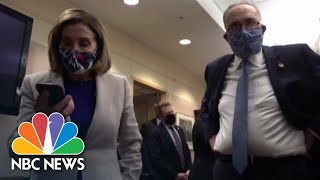 Jan 6 Committee Shows New Video Of Pelosi And Other Lawmakers During Capitol Riot [upl. by Ahsyekal]