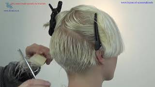 A super sexy feminine Pixie Bob hairstyle for Emmy CampC Tutorial by TKS [upl. by Itnava]