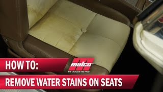 How to Fix and Prevent Water Stains on Cloth Seats [upl. by Goldfarb]