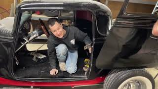 Aligning poor fitting doors on a 1932 Ford coup [upl. by Ecissej]