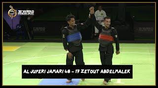 Pencak Silat Dunia 2022  Al Juferi Jamari 48  17 Zetout Abdelmalek  Separuh Akhir L Kategori F [upl. by Sopher675]